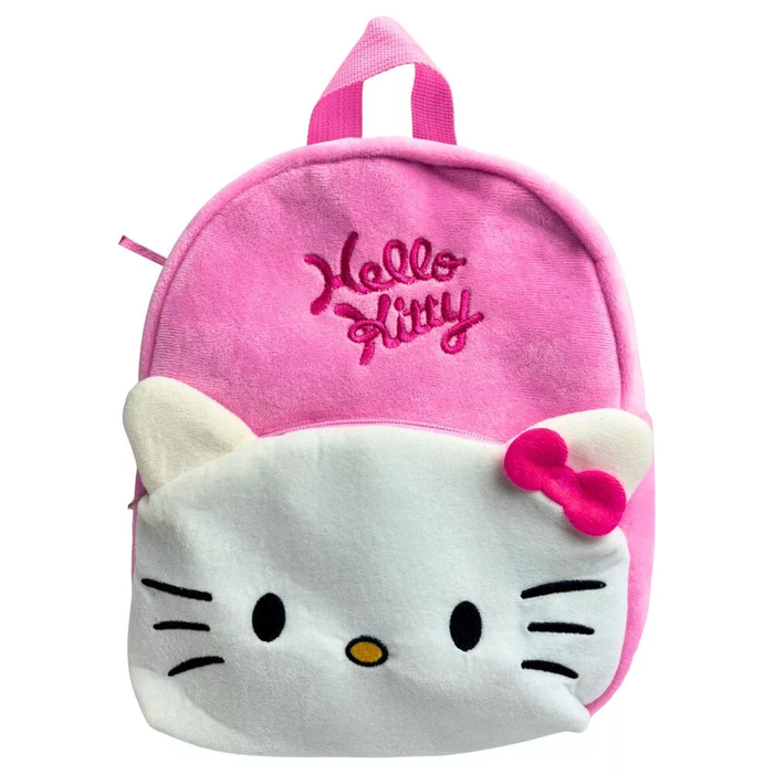 Sac à dos Hello Kitty Pink Bow 3D en peluche – 30 cm