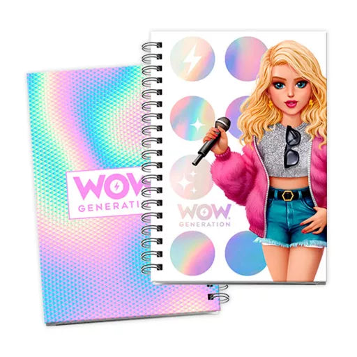 WOW Generation Sing A5 Cahier ligné avec autocollants