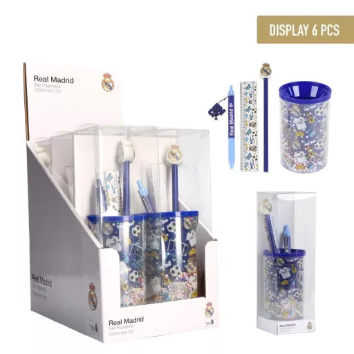 Set de papeterie Real Madrid CF, 4 pièces