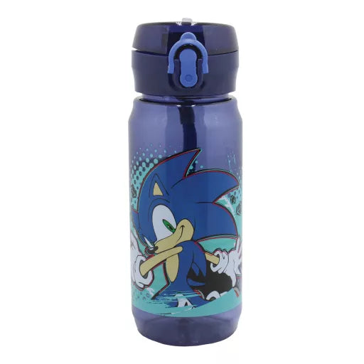 Gourde Sonic the Hedgehog Thunder en plastique, avec crochet – 600 ml