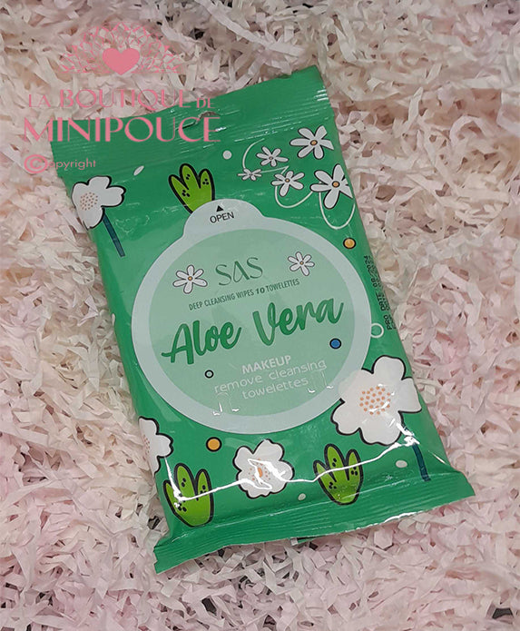 LINGETTES NETTOYANTES DÉMAQUILLANTES ALOE VERA