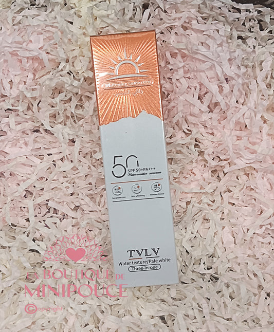 CRÈME SOLAIRE SPF50+ PA+++ ÉCLAIRCISSANTE 50GR. TVLV