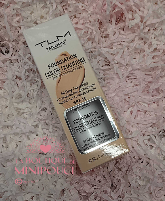 MAQUILLAGE FLUIDE CHANGEMENT DE COULEUR FINITION PARFAITE 30GR