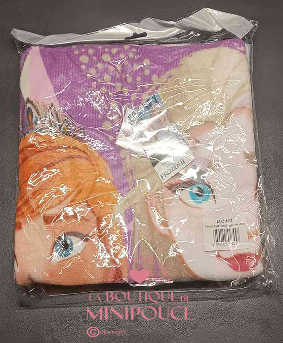 Poncho serviette de plage Disney ( reine des neiges )