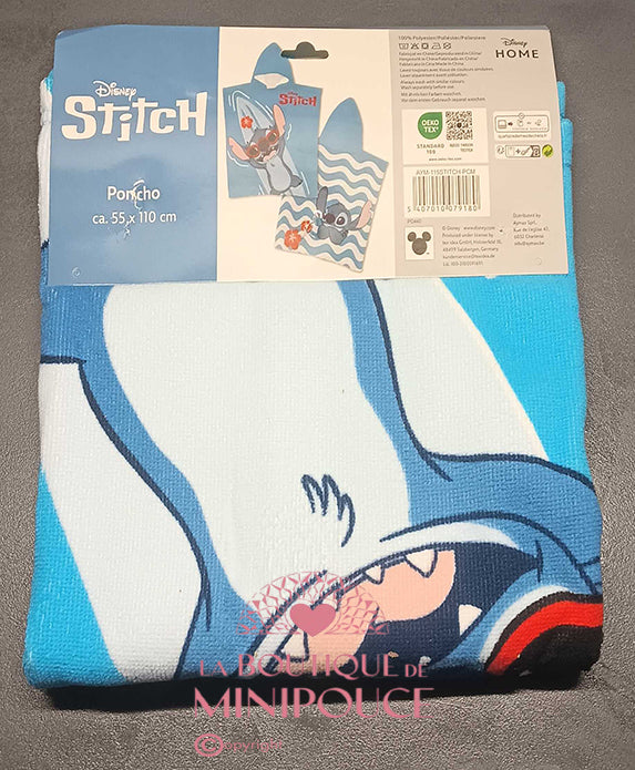Poncho serviette de plage Disney (Stitch )