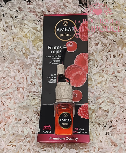 DÉSODORISANT VOITURE AMBAR FRUITS ROUGES