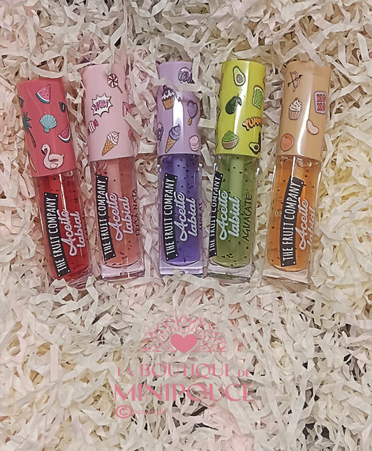 HUILE POUR LES LEVRES THE FRUIT COMPAGNY ( PLUSIEUR SENTEUR )