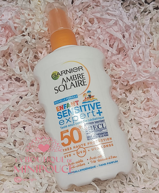 CRÈME SOLAIRE SENSIBLE KITS 50+ 200ML. GARNIER