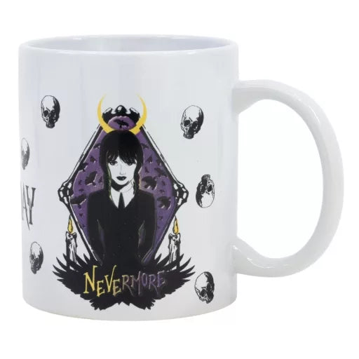 Mug en porcelaine Wednesday Nevermore avec boîte cadeau – 325 ml