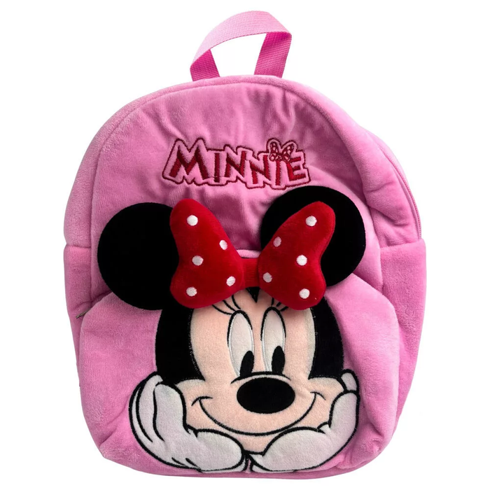Sac à dos Minnie Smile 3D en peluche – 30 cm