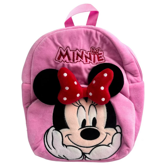 Sac à dos Minnie Smile 3D en peluche – 30 cm