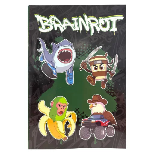 Brainrot Bananini B5 cahier ligné, 40 feuilles