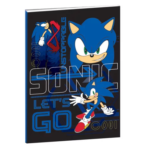 Sonic the Hedgehog Go Fast Sonic the Hedgehog B5 cahier ligné, 40 feuilles