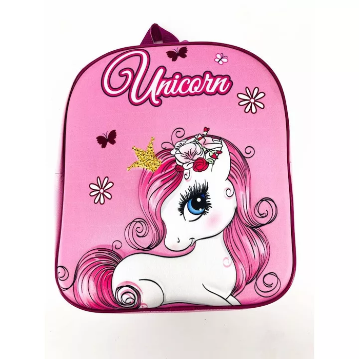 Sac à dos Licorne Pink Blossom 3D – 30 cm
