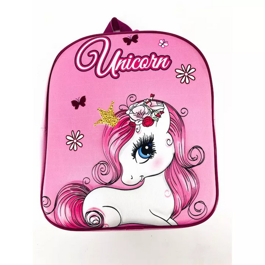 Sac à dos Licorne Pink Blossom 3D – 30 cm