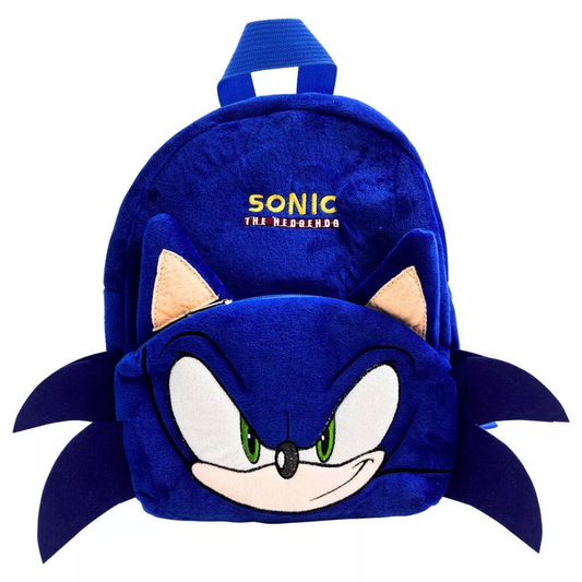 Sac à dos Sonic 3D en peluche – 30 cm