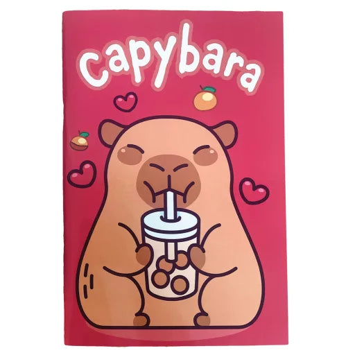 Capybara Drink B5 cahier ligné, 40 feuilles