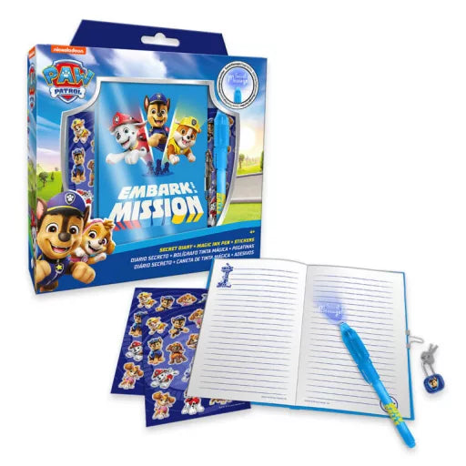 Pat' Patrouille Duty Calls coffret journal avec stylo magique