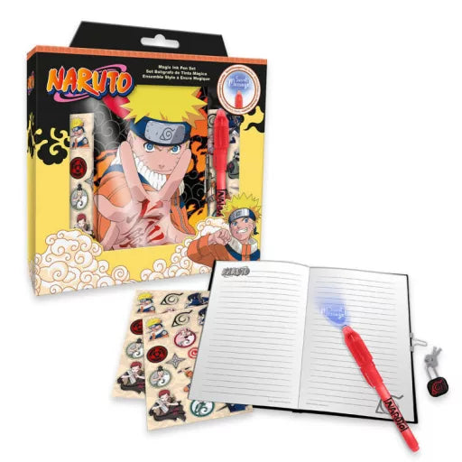 Naruto coffret journal avec stylo magique