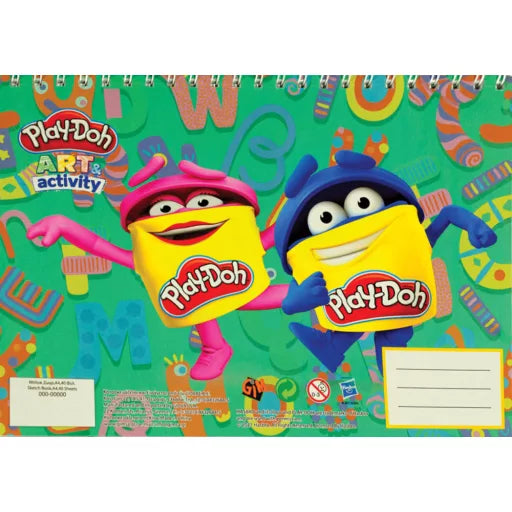 Play-Doh Art A4 carnet de dessin à spirale, 40 feuilles