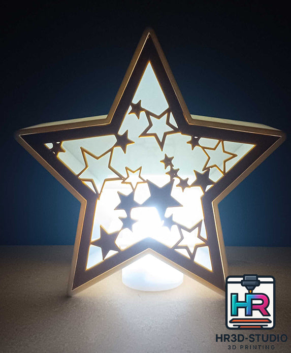 Décoration de Noël Lumineuse – Impression 3D artisanale