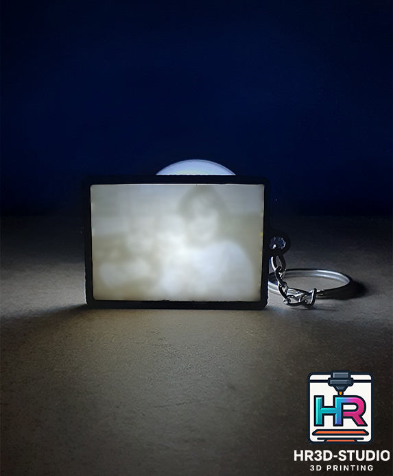 Porte-Clé Lithophanie Photo Personnalisé