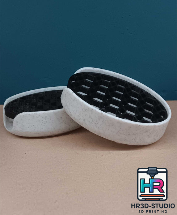 Porte-Savon Marbre & Noir – Élégance en impression 3D