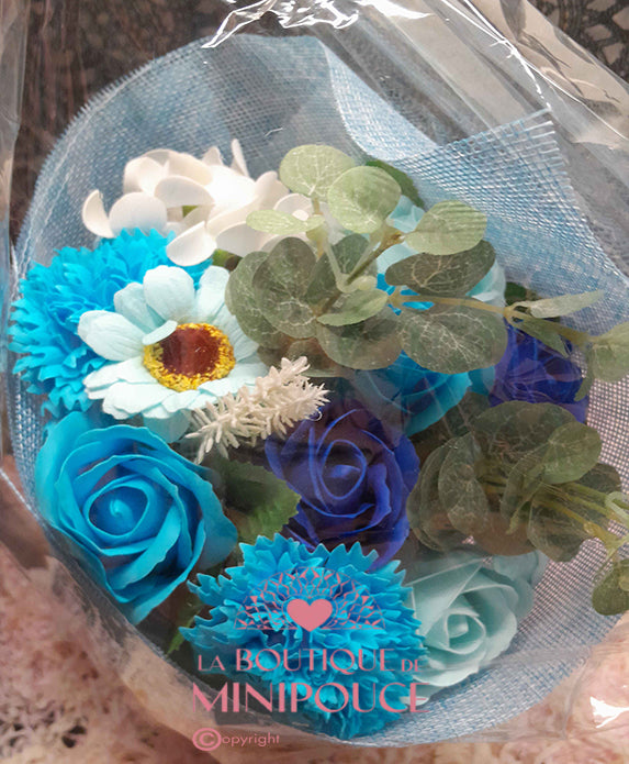 Bouquet de fleurs de savon sur pied