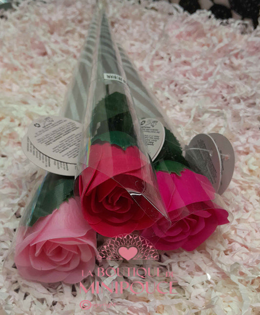 Fleur de savon prête à la vente au détail - Petite rose -