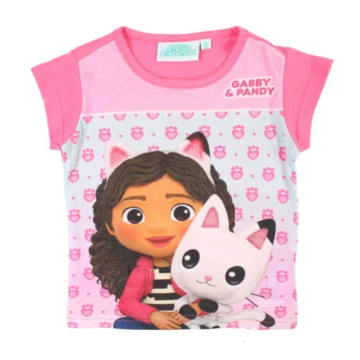 T-shirt enfant La Maison Magique de Gabby Pandy rose – 2 ans