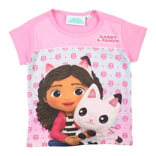 T-shirt enfant La Maison Magique de Gabby Pandy rose clair