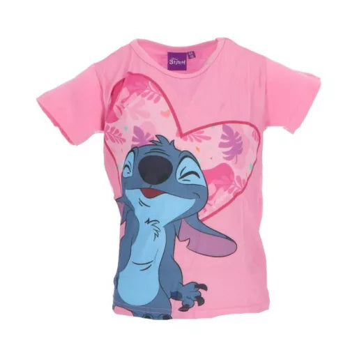 T-shirt enfant Disney Lilo & Stitch Fun rose clair – 3 ans / 98 cm