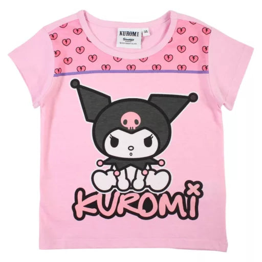 T-shirt enfant Hello Kitty Kuromi rose clair – 3 ans