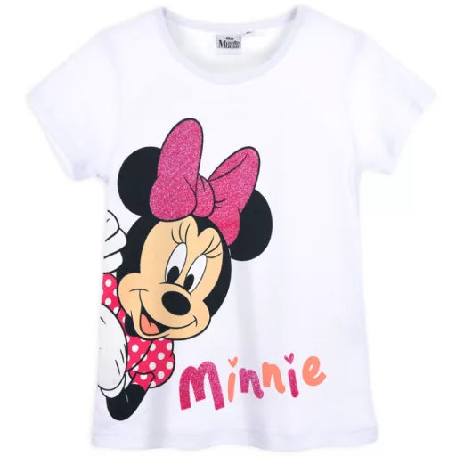 T-shirt enfant Disney Minnie blanc