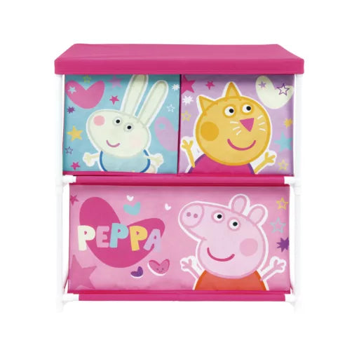 Meuble de rangement Peppa Pig – 3 compartiments, 53 × 30 × 60 cm
