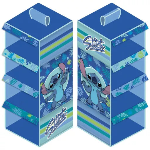 Organisateur de placard suspendu Disney Lilo & Stitch Leaf – 4 compartiments