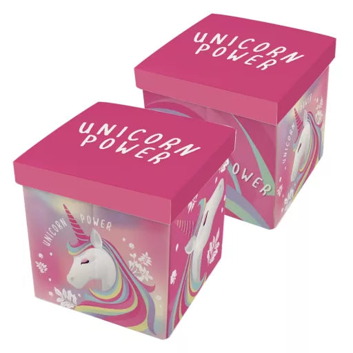Box de rangement Licorne Power – 30 × 30 × 30 cm
