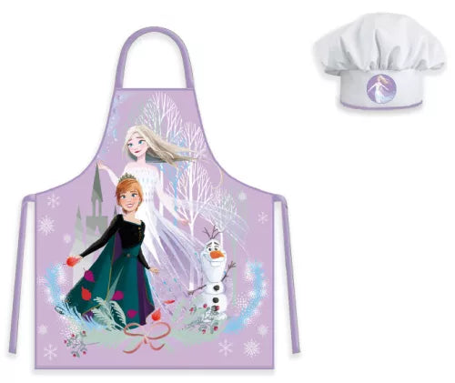TABLIER POUR ENFANTS ENSEMBLE 2 PIÈCES 3-8 ANS REINE DES NEIGES