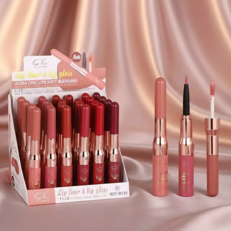 CRAYON À LÈVRES & GLOSS ULTRA CHIC MATTE FIX – Easy Paris
