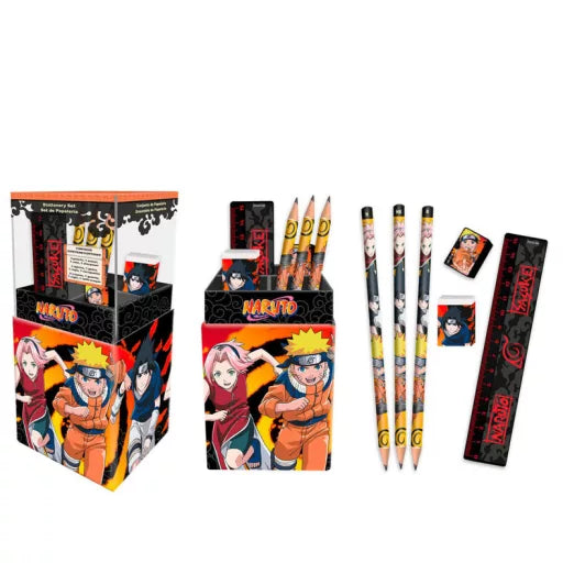 Set de bureau Naruto avec pot à crayons
