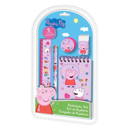 Set de papeterie Peppa Pig Jump Rope, 5 pièces