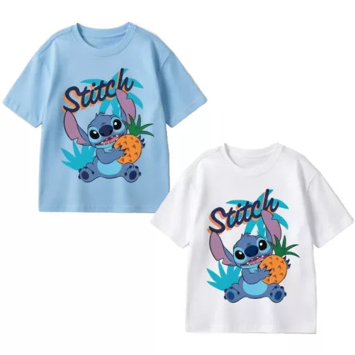 T-shirt enfant Disney Lilo & Stitch Ananas – 3 à 8 ans / 98 à 128 cm