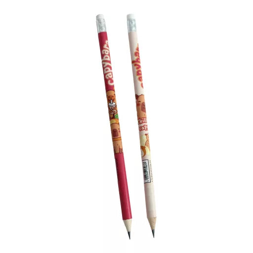 Crayon graphite HB Capybara Chill avec gomme