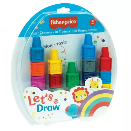 Set de crayons de cire Fisher-Price Let's Draw, 13 pièces