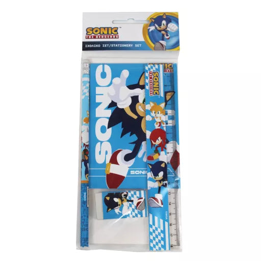 Set d’écriture Sonic the Hedgehog Trio, 5 pièces