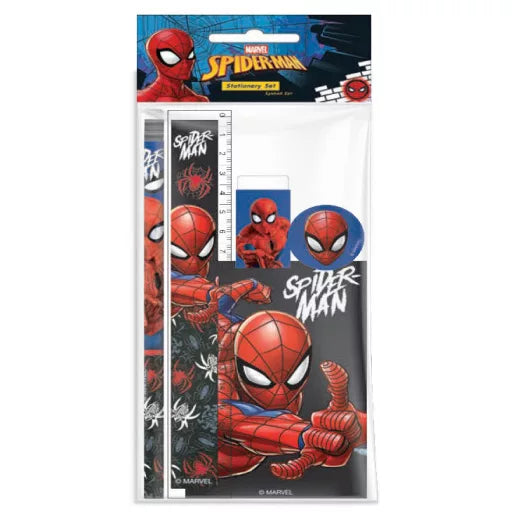 Set de papeterie Spider-Man Web Head, 5 pièces
