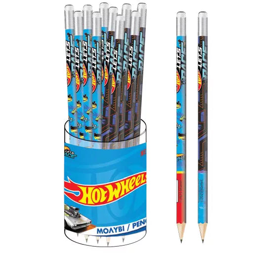 Crayon graphite HB Hot Wheels Runner avec gomme