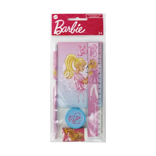 Set de papeterie Barbie Ballerina, 5 pièces