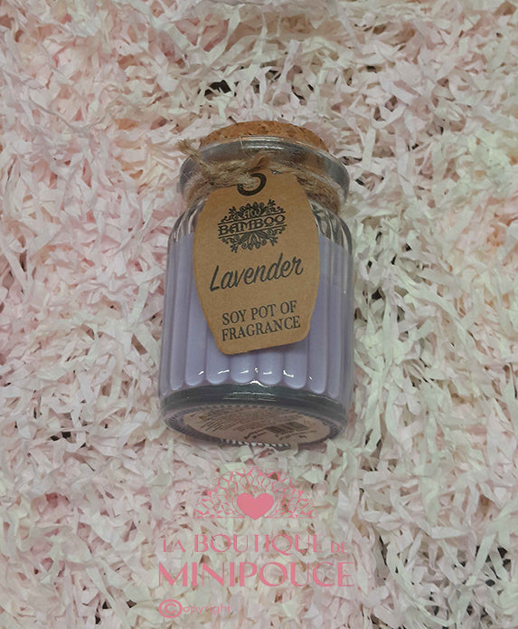 BOUGIES EN POT A LA CIRE DE SOJA -