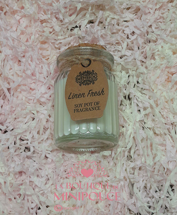 BOUGIES EN POT A LA CIRE DE SOJA -
